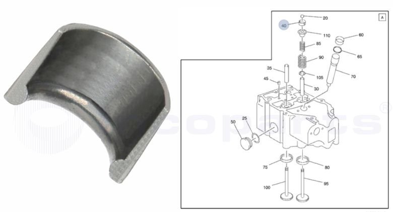 TRAVA VALVULA MOTOR - REF: 468305 | Incoparts Industria de Peças para ...